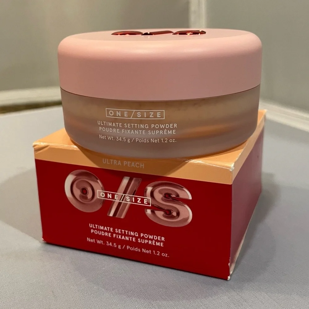 NIB Auth ONE/SIZE Ultimate Setting Powder in Ultra Peach Makeup 1.2 OZ Ret $36!